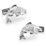 Sterling Salmon Cufflinks