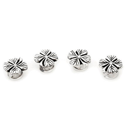 Sterling Shamrock Tuxedo Studs