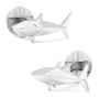 Sterling Shark Cufflinks