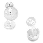 Sterling Silver 3D BB-8 Cufflinks