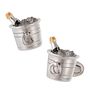 Sterling Silver Champagne Bucket Cufflinks