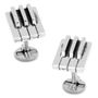 Sterling Silver Piano Key Cufflinks