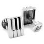 Sterling Silver Piano Key Cufflinks