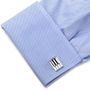 Sterling Silver Piano Key Cufflinks