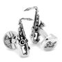 Sterling Silver Saxophone Cufflinks