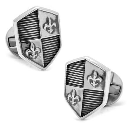 Sterling Silver Shield Cufflinks