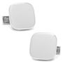 Sterling Silver Soft Square Engravable Cufflinks