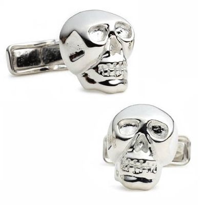 Sterling Skull Cufflinks