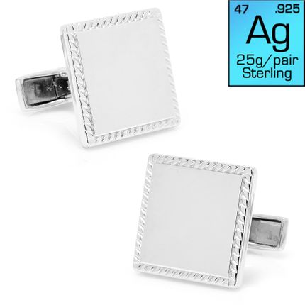 Sterling Square Cufflinks