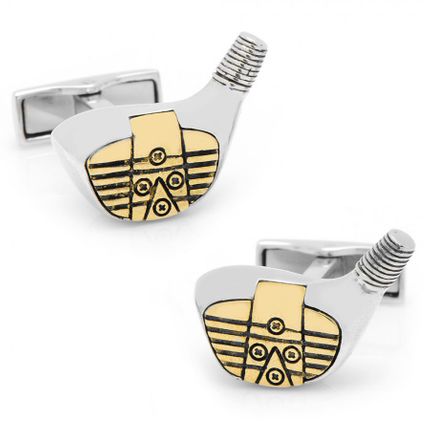 Sterling Vintage Golf Driver Cufflinks