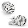 Sterling Vintage Snap Wave Cufflinks-CLI-RR-454-WV