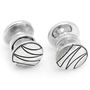 Sterling Vintage Snap Wave Cufflinks-CLI-RR-454-WV