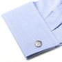 Sterling Vintage Snap Wave Cufflinks-CLI-RR-454-WV