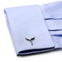 Sterling Whale Tail Cufflinks