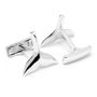 Sterling Whale Tail Cufflinks