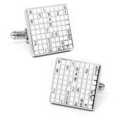 Sudoku Grid Cufflinks