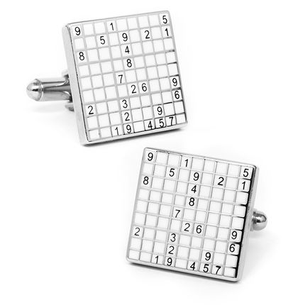 Sudoku Grid Cufflinks