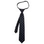 Superman Dot Boys' Zipper Silk Tie
