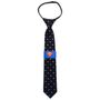 Superman Dot Boys' Zipper Silk Tie
