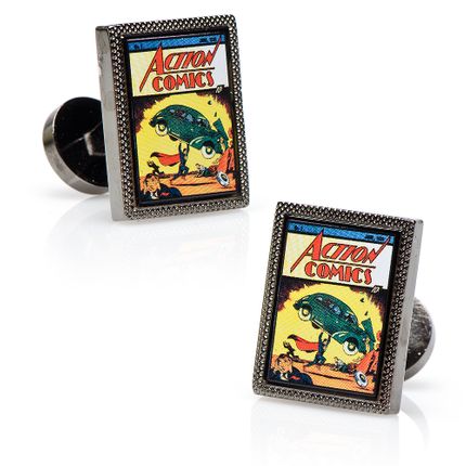Superman First Issue Comic Cover Cufflinks