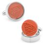 Superman Rubber Stamp Cufflinks-CLI-DC-SUP-STMP
