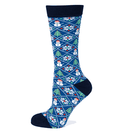 Sweater Weather Blue Men's Socks