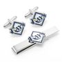Tampa Bay Devil Rays Cufflinks And Tie Bar Gift Set