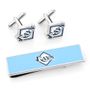 Tampa Bay Rays Cufflinks And Money Clip Gift Set