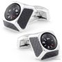 Tateossian Black Compass Mechanical Cufflinks