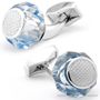 Tateossian Blue Swarovski Rolling Rock Cufflinks