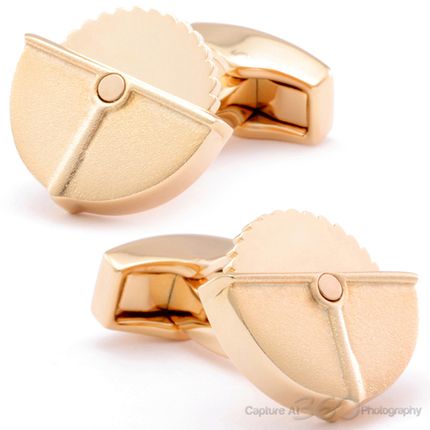 Tateossian Buzz Saw Rose Gold Cufflinks