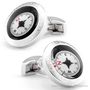 Tateossian Compass Rhodium Cufflinks