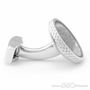Tateossian Diamond Dust Rhodium And BlackCufflinks