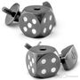 Tateossian Dice Gunmetal Cufflinks