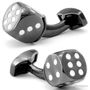 Tateossian Dice Gunmetal Cufflinks