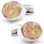 Tateossian Fossil Fossilized Wood Cufflinks