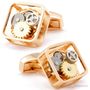 Tateossian Gear Pink Gold Cufflinks