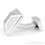 Tateossian Grey Carbon Fibre Pyramid Cufflinks