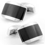 Tateossian Hexagonal Black Cufflinks