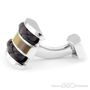 Tateossian Leather D-shaped Cufflinks