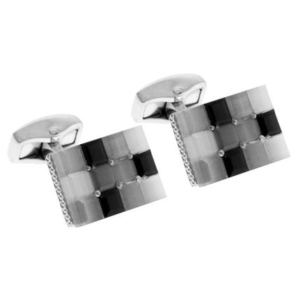 Tateossian Matelasse Black Cufflinks