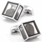 Tateossian Pandora's Box Coffee Bean Cufflinks