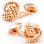 Tateossian Rose Gold Rope Knot Cufflinks