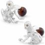 Tateossian Starry Eyed Monkey Cufflinks