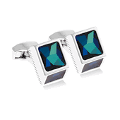 Tateossian Sw Cubism Blue Cufflinks