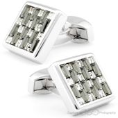 Tateossian SW Iterlock Square Cuflinks