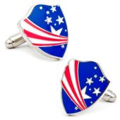 Tea Party Shield Cufflinks