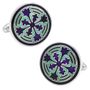 Teal Firenze Petal Cufflinks