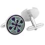 Teal Firenze Petal Cufflinks
