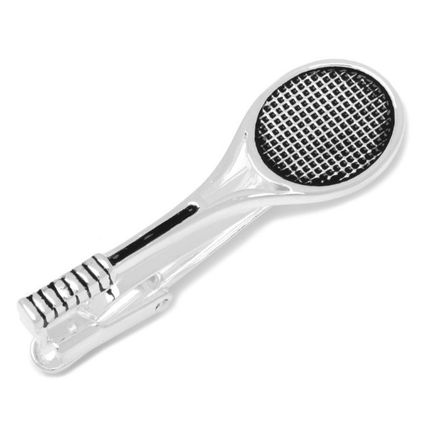 Tennis Racket Tie Clip